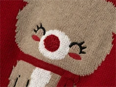 Name It jester red jul strikbluse